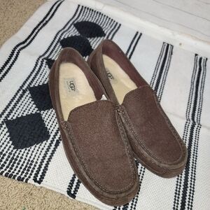 Ugg Australia Alder Slippers in Dark Brown Suede, sz 11